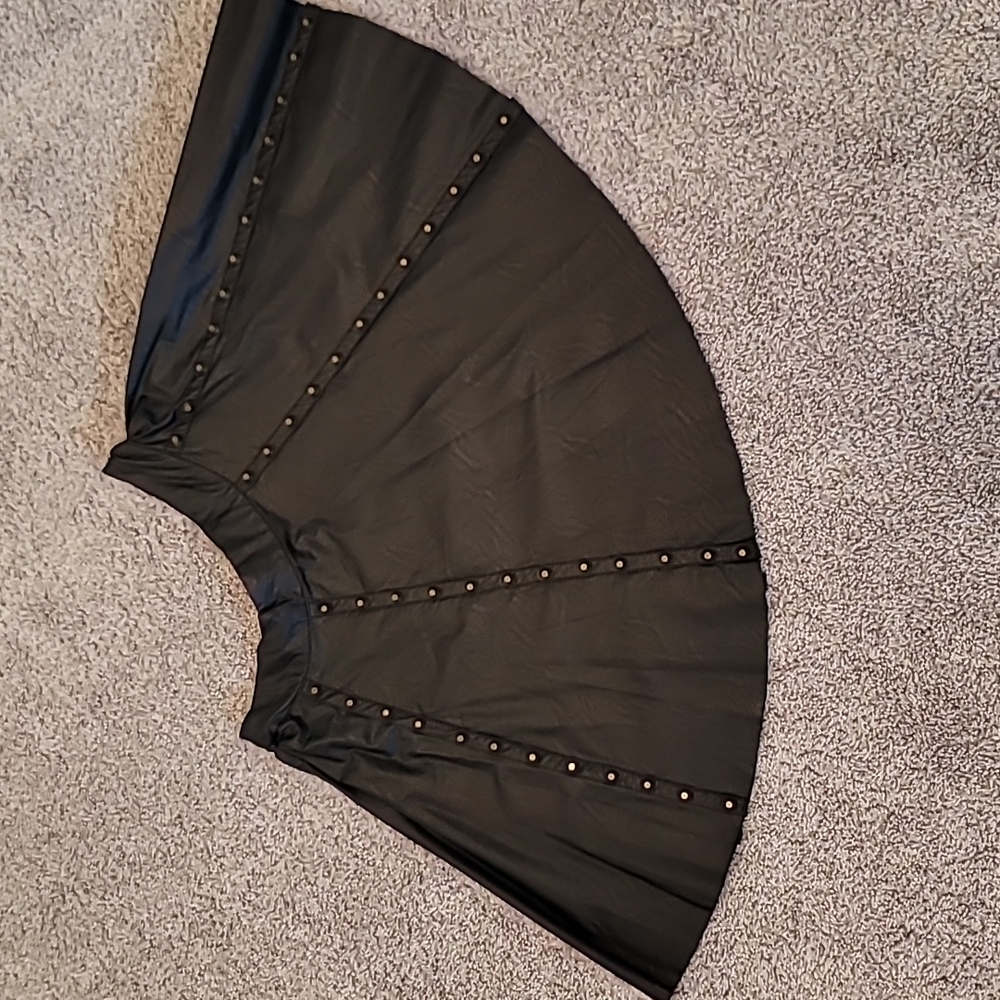 Faux Leather Skirt